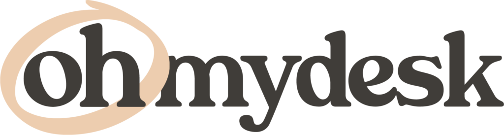 Oh My Desk Downtown logo, premium coworking space in Dubai.