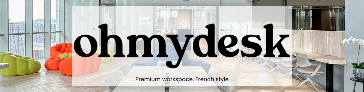 Oh My Desk Coworking Space Logo, Business Bay and Downtown Dubai